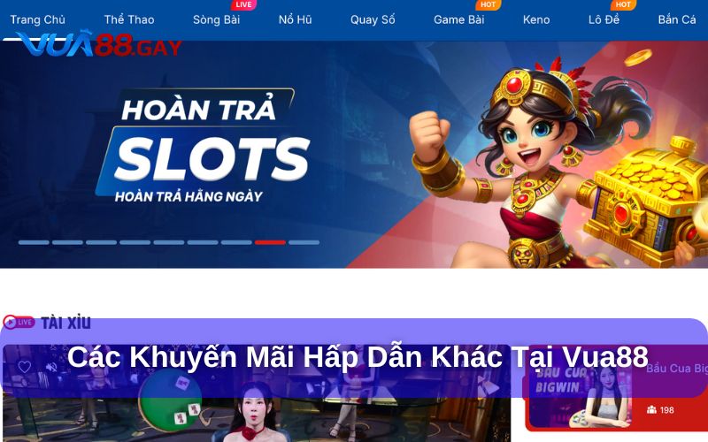 Các loại khuyến mãi Vua88 nổi bật hiện nay